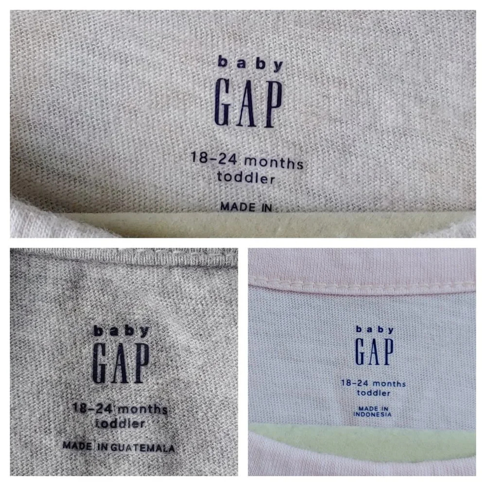 ⭐ Baby GAP Toddler short sleeve top lot 18-24m